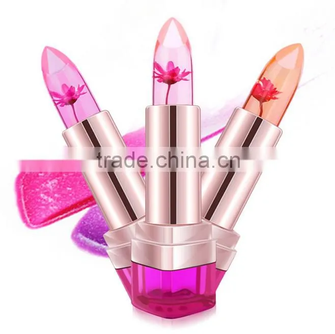 HENFANG Blakish chrysanthemum jelly lipstict lip balm moisturemagic color lip balm lip pomade Chap stick