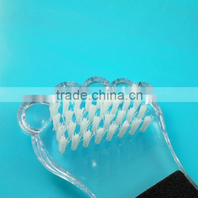 Double use with nail brush feet callus removal tool