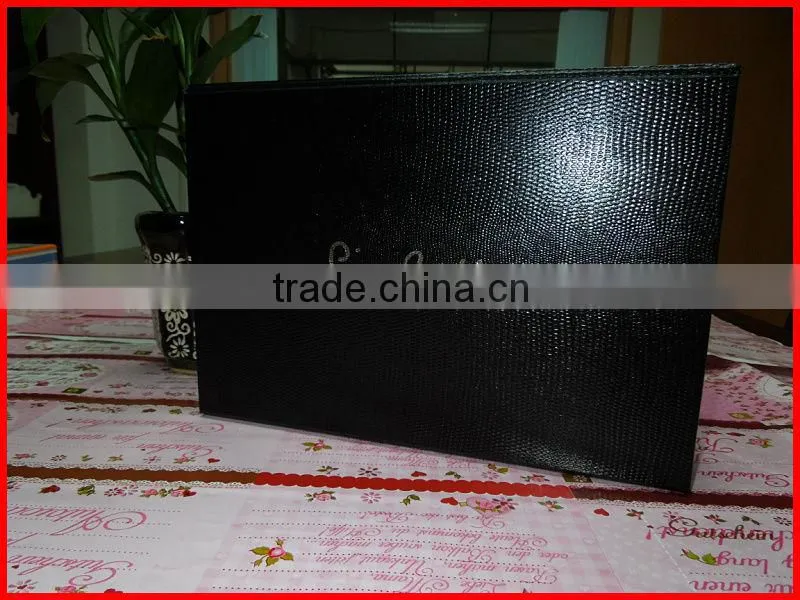 Top! Brown colour collapsible cardboard rigid storage box with sticker