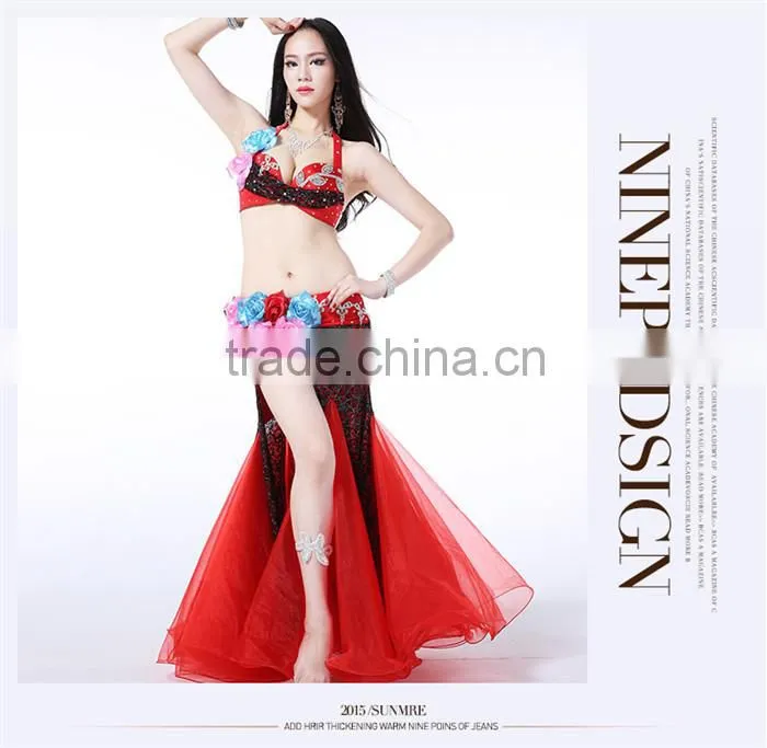 Professional Gorgeous Sexy & Elegant Belly Dance Performance Costume for Ladies
