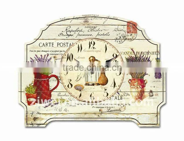 table clock with easel /Decorative wooden table clock with easel/Decorative table top clock