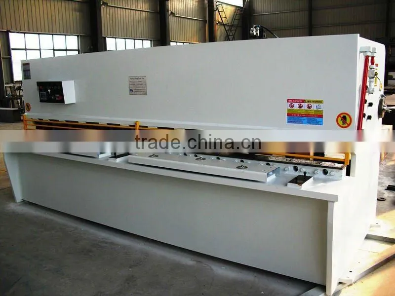 aluminum sheet hydraulic plate cutting machine E21 with shearing machine blade