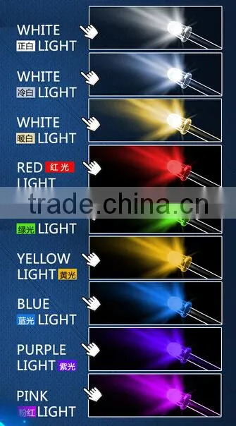 wholesale light emitting diode white red yellow green 5mm ultra bright led