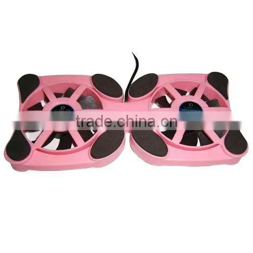 foldable low price plastic steel usb laptop cooler promotional gift items