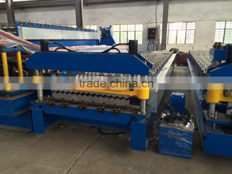 Galvanized Iron Corrugated Roof Sheet Roll Forming Machine/ Galvanized Steel Roof Panel Making Machine