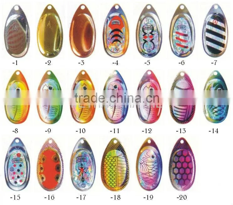 Spinner bait metal lure
