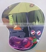 3D silicone rubber wrist rest mouse pad