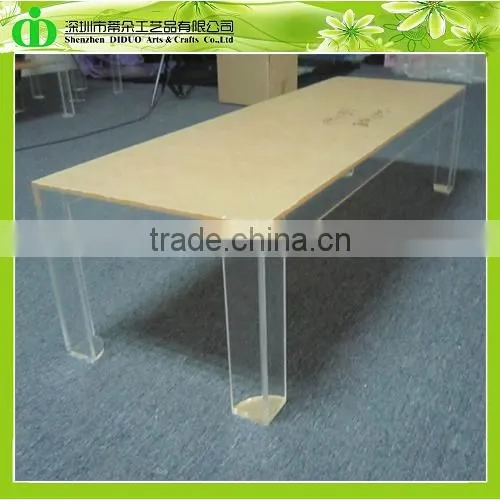 DDH-T124 Trade Assurance Clear Plexiglass Bedside Table