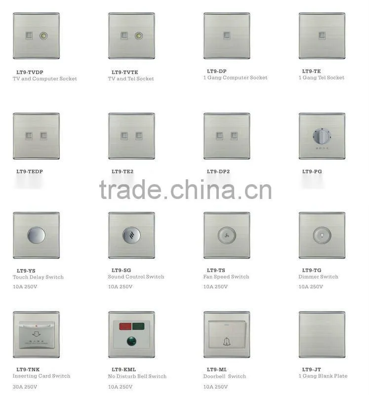 high quality good price 6 gang wall switch
