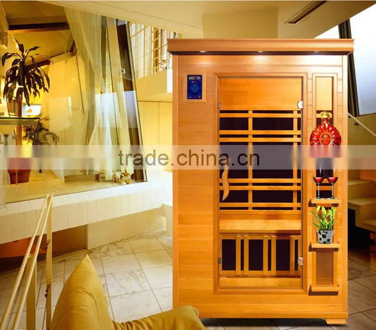 2 person far infrared sauna wood cabinet carbon heater canada hemlock