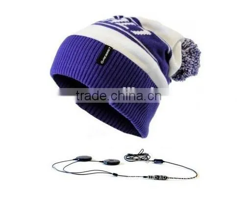 customized winter Beanie/Music Hat earbud for sale promotion