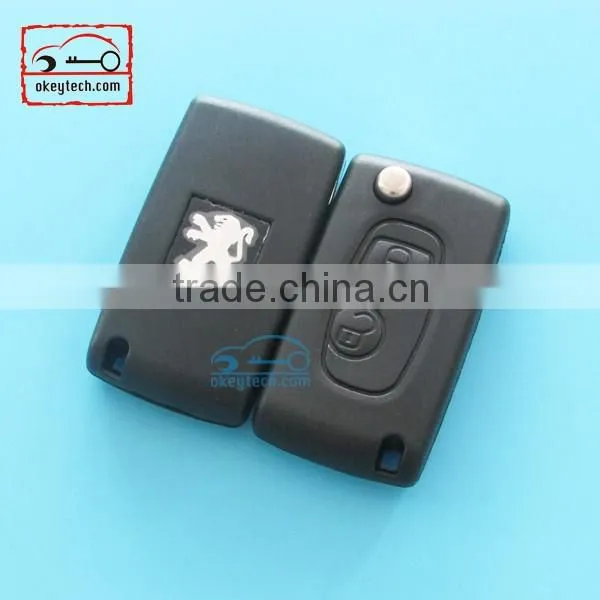 High Quatity Peugeot remote key for peugrot modified remote X key shell Car Key 2 button case