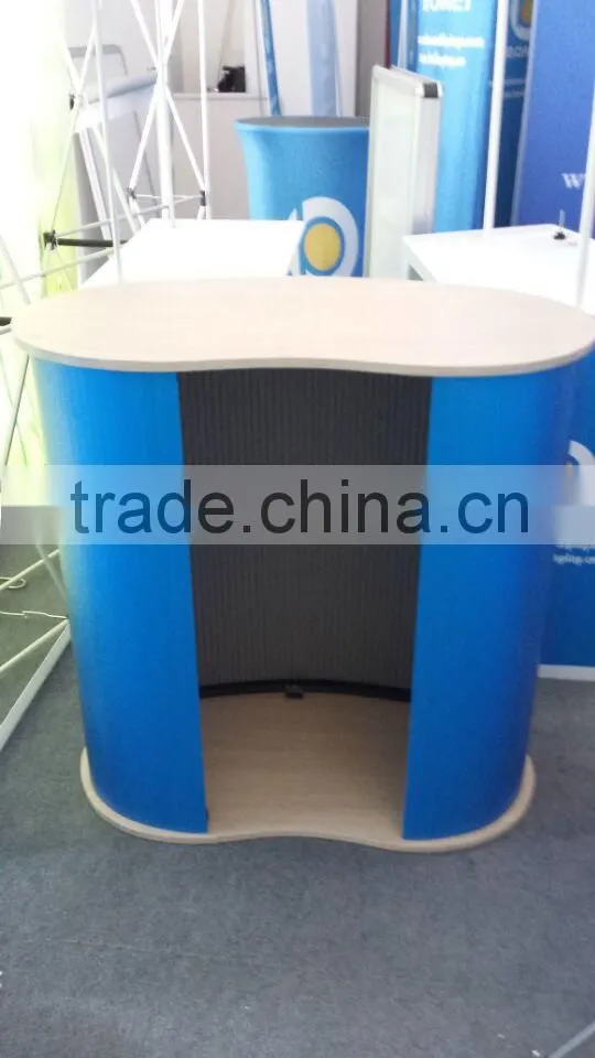 New style pop up promotion table with wood board