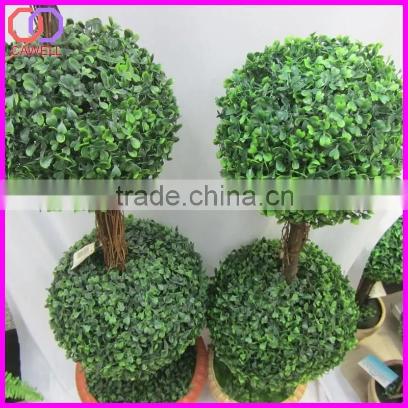 led lighted silk artificial topiary grass ball tree