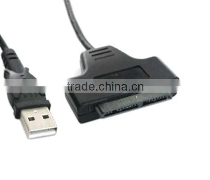 Usb 2.0 male to micro sata 7+9 data cable,SSD hard drive cable