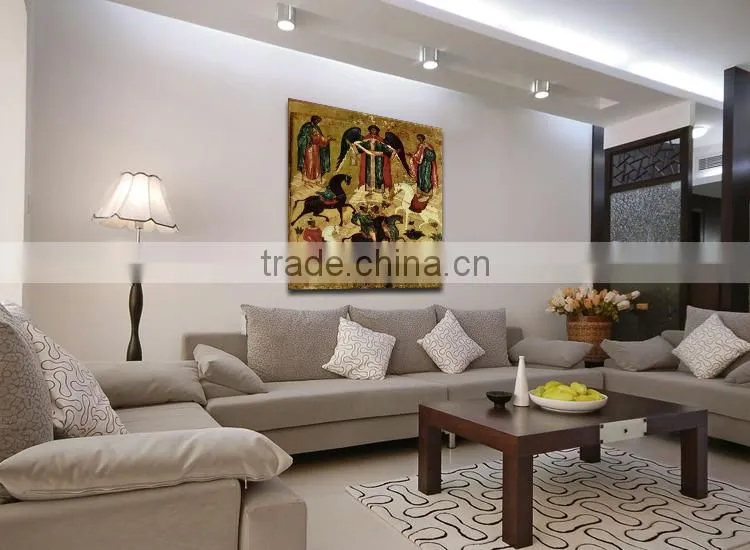 India home goods wall art canvas oil painting frame