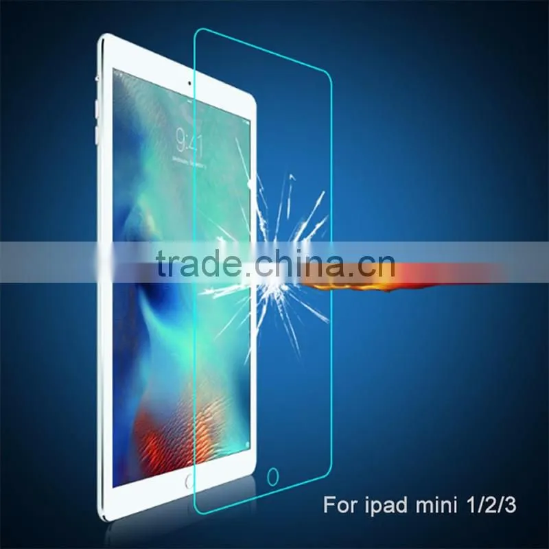 nano anti shock new top quality for ipad mini tempered glass screen protector
