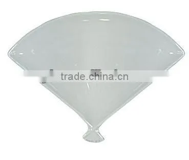 fan shaped melamine sauce dish