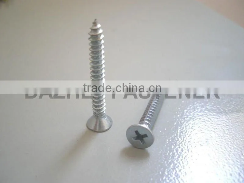 excellent quality phillips countersunk head Din7982 self tapping screws
