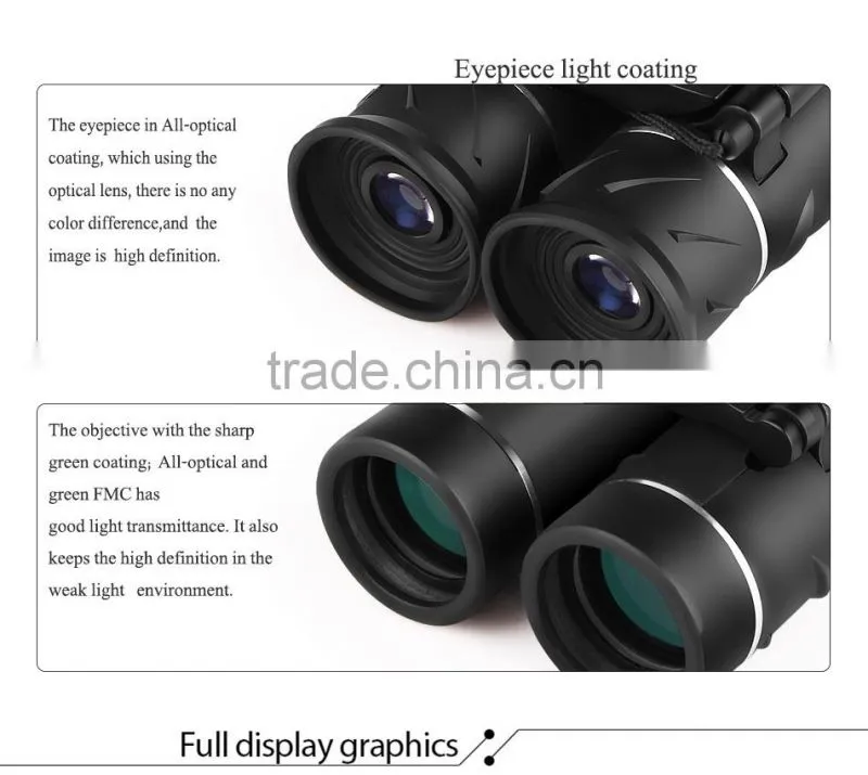 Porro system high power HD 12X binoculars