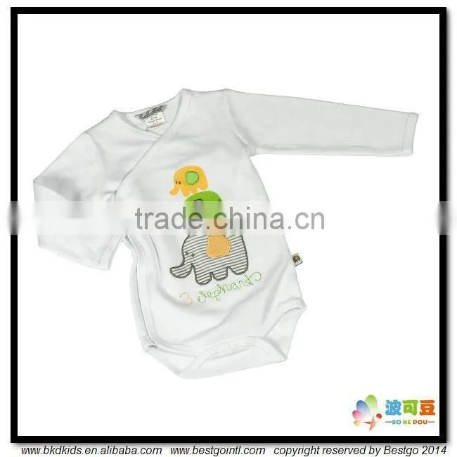 BKD natural color babies elephant bodysuit