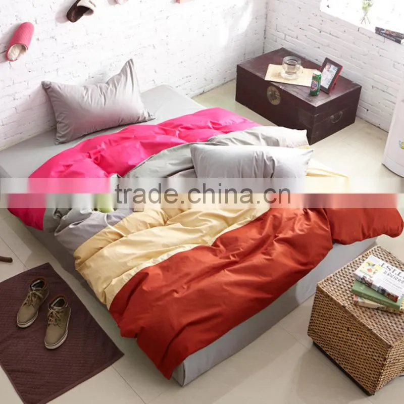 Factory Wholesale cheap White 100 Cotton disposable Quilt Cover And Flat Bed Sheet For Hotel