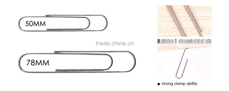 Non-skid Nickel Paper Clips
