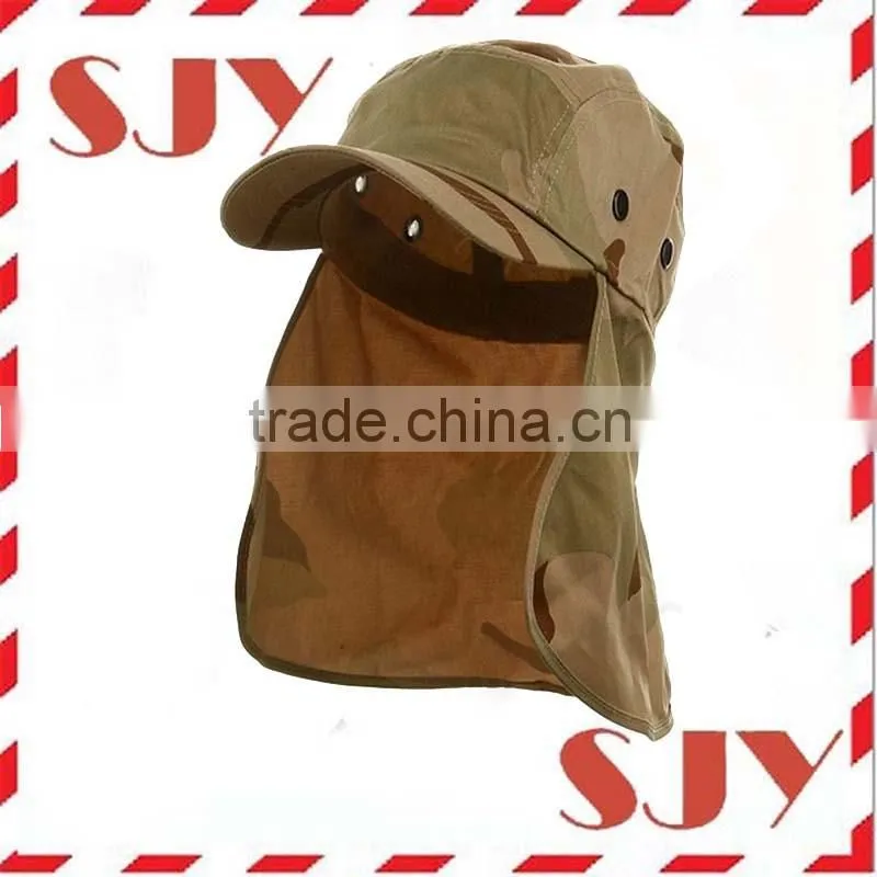 Digital camo flap hats with neck protection