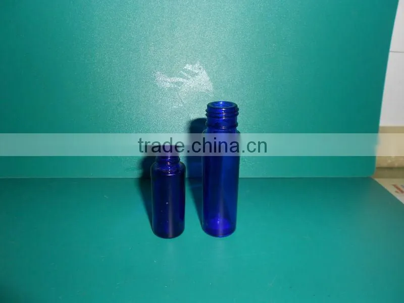 5ml and 10ml cobalt blue glass roll-on bottle
