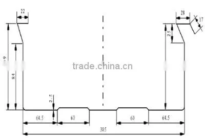 600-305 Arch sheet roll forming machine / Automatic building machine