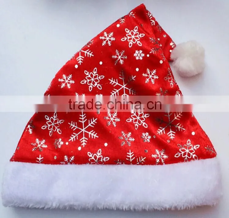 Cute Red Christmas Plush Santa Claus Hat