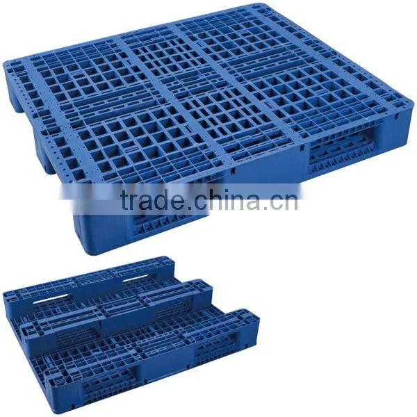 wholesale 3-skids 1210 rackable industrial plastic pallet for warehouse