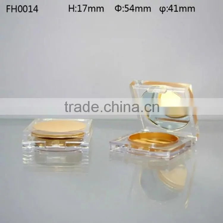 factory price custom logo plastic empty makeup compact containers on sale