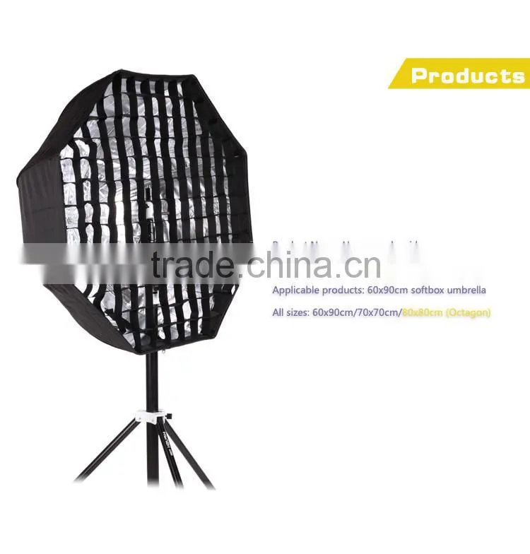 Wholesale professional speedlite umbrella softbox 80cm 32" with honeycomb grid for speedlite flash light