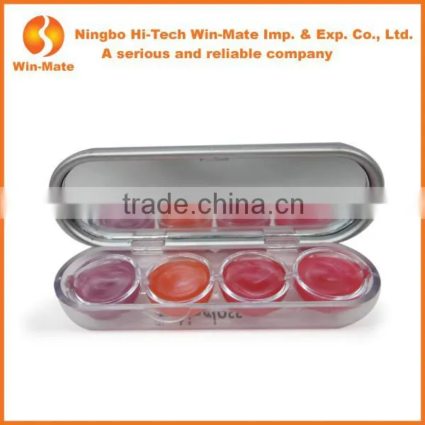 Mini Fruit Flavored Matte With Mirror Ball Shaped Lip Gloss For Children