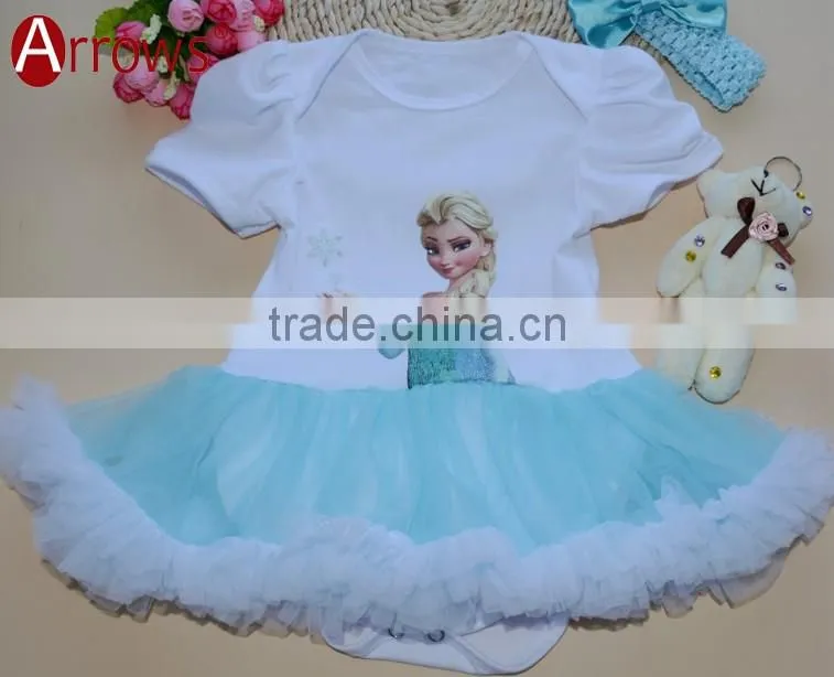 New Arrival Boutique Baby Petti Lace Romper Christmas Tree Pattern Romper and Dress