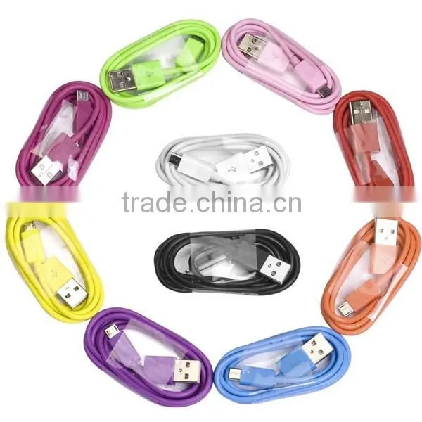 New Flat Micro USB Cable mobile phone usb charging cable