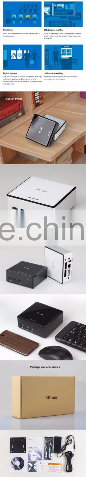 Intel Core i5 4300U ALL-IN-ONE Mini computer Win 7/8/10 Barebone Desktop Computer HDMI and VGA ports
