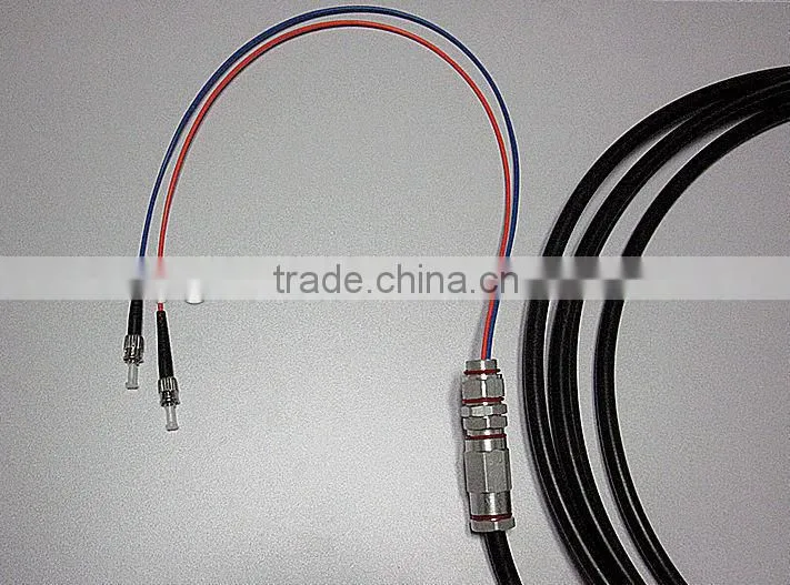 High Quality black optical fiber outdoor water proof pigtail cable for network solution