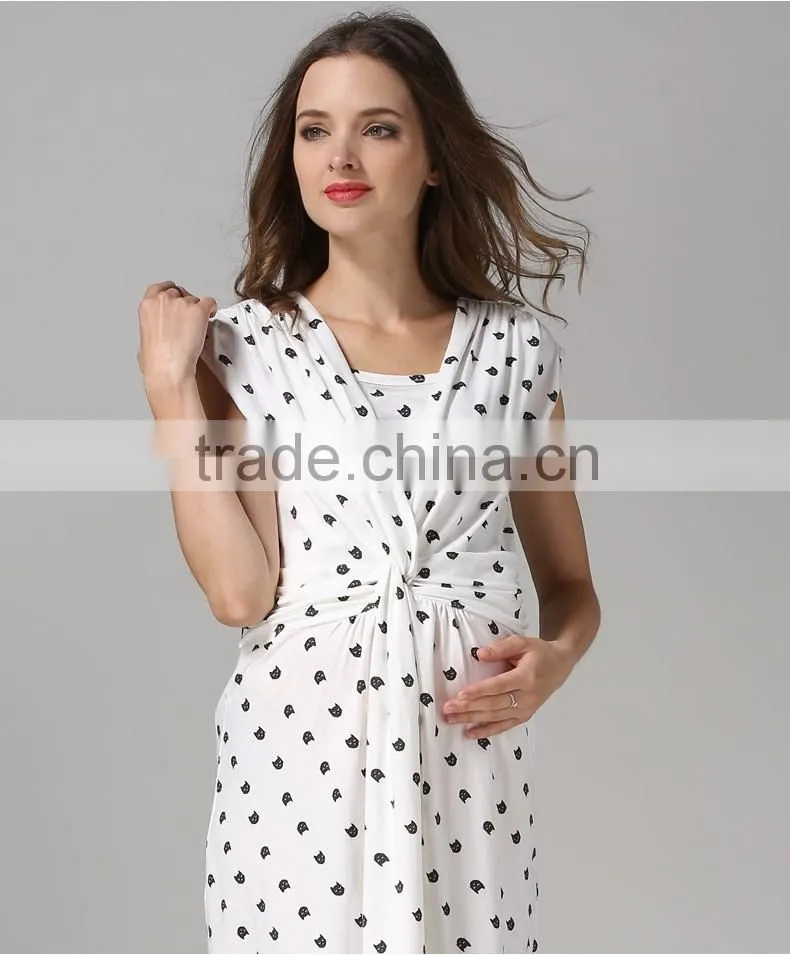 Maternity dresses nursing clothes Breastfeeding Dresses for Pregnant Women