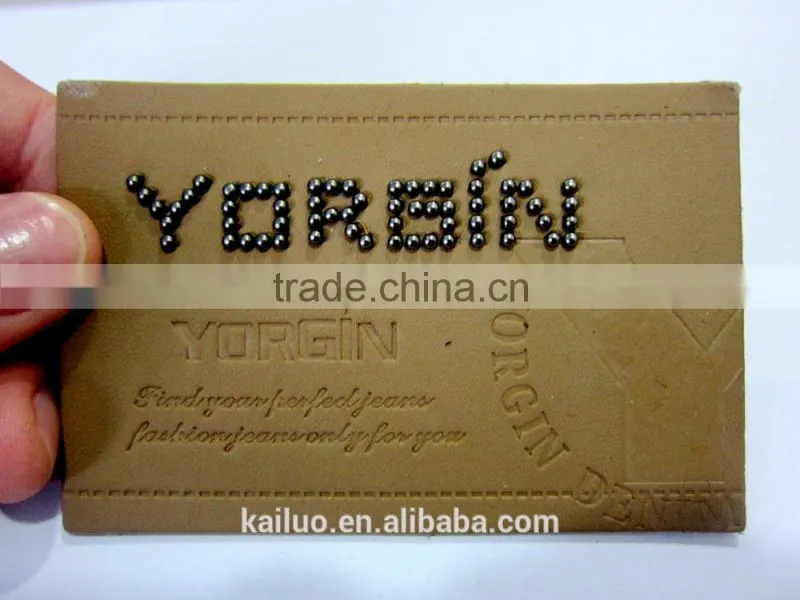 jeans leather patch