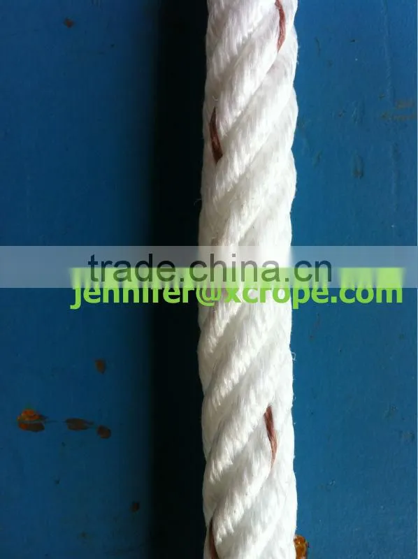 mooring rope/6 strands PP rope dia4mm-120mm/polyester/nylon