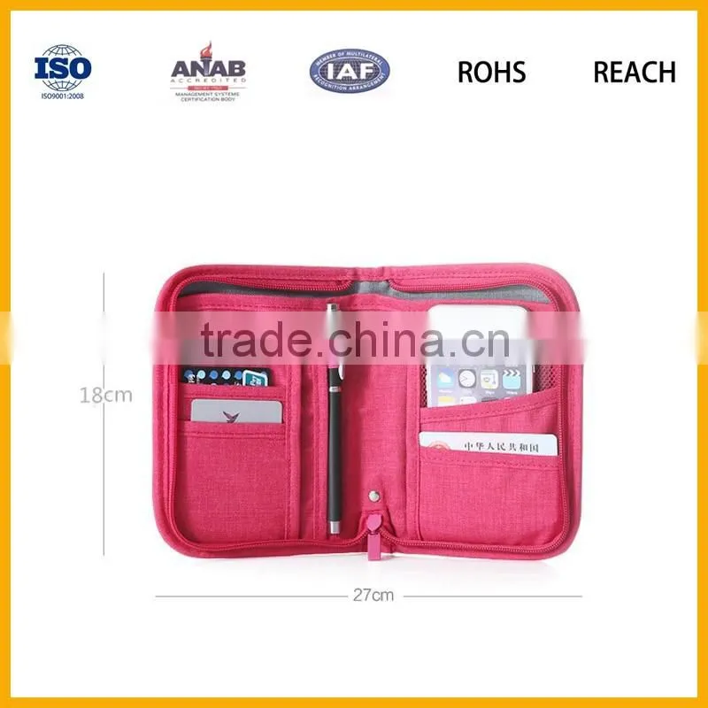 Multi Functional canvas Carry Case/ Travel Organiser Wallet Bag/ Passport Holder