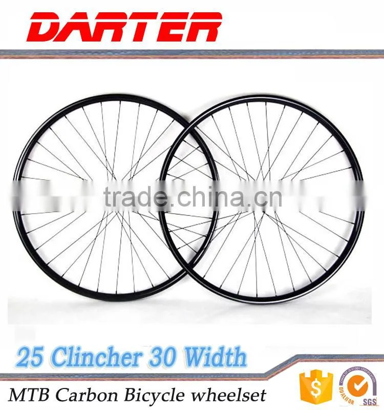 Fatigue resistance accurate 27.5" 30mm wide 25mm depth carbon road wheelsets