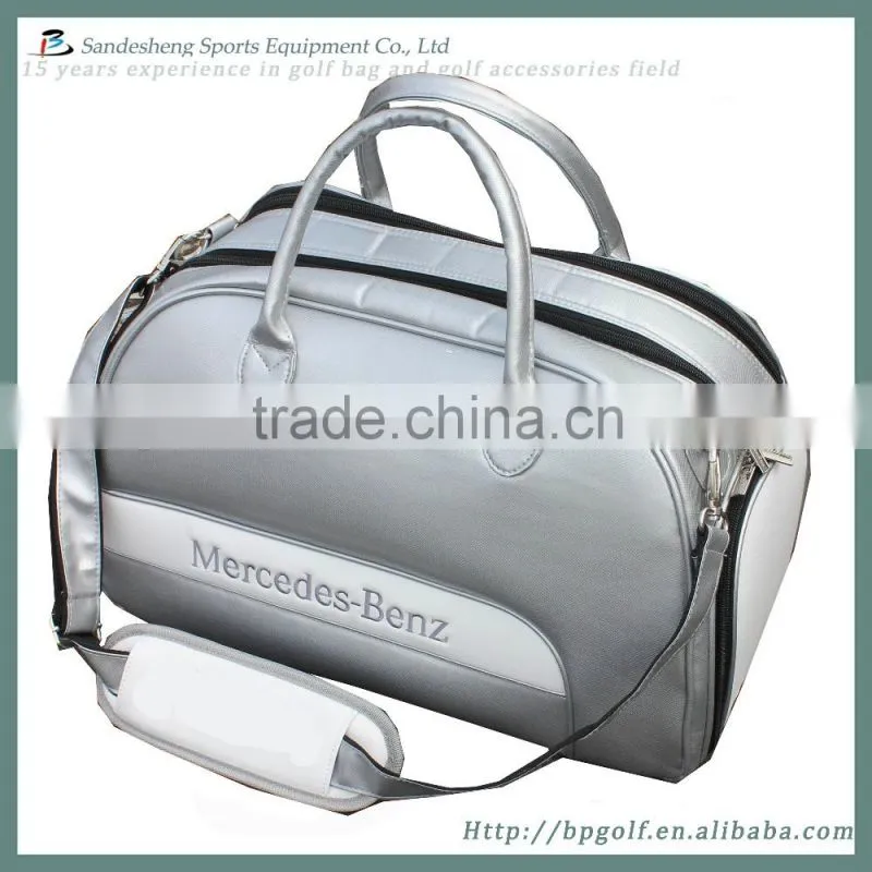 Fashion new design nylon golf clothes bag with shoe compartment