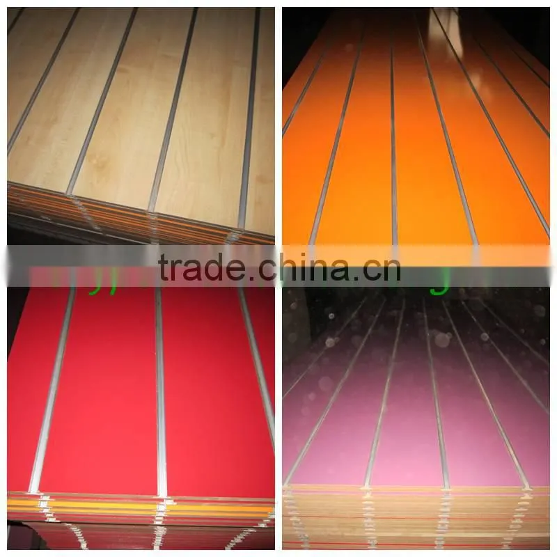 Melamine MDF grooved Board