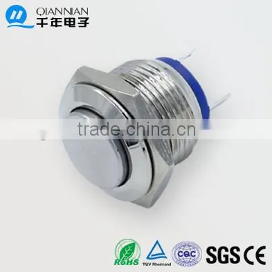 QN16-A6 16mm Momentary Metal Push Button Switch