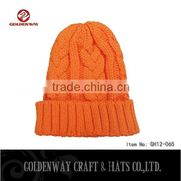 Fashion man beanie hats with woven logo