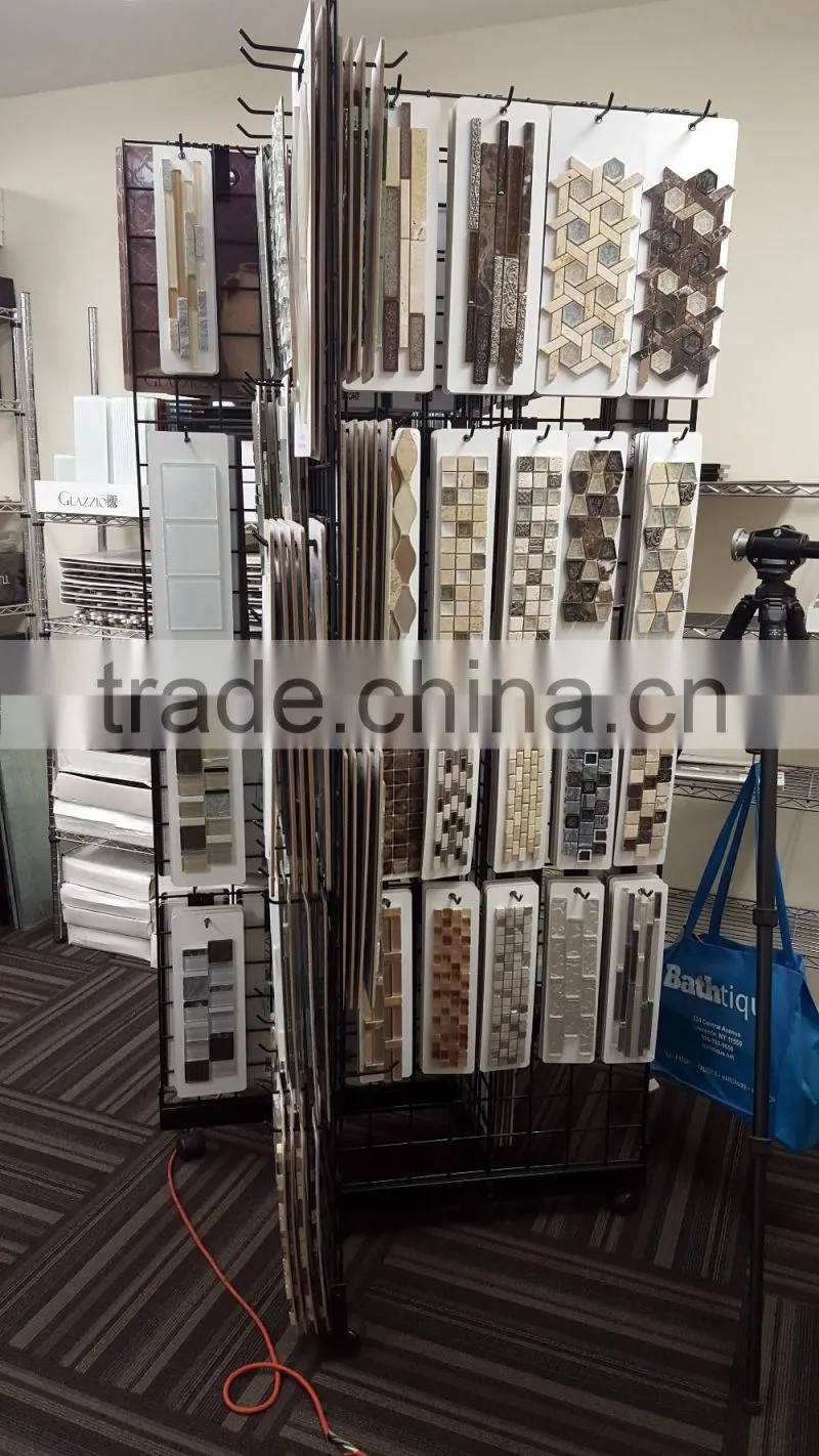 Mosaic display shelf/tile display rack/ceramic tile display stand