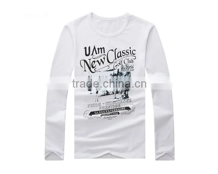 OEM Printing Long Sleeve Cotton T shirt